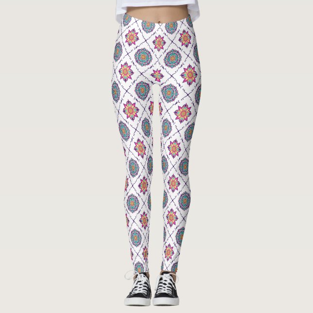 Allt-över-utskrift Leggings (Framsida)