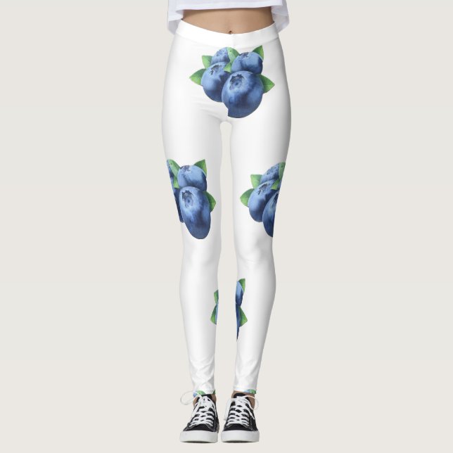 ALLT ÖVER UTTRYCK VILD BLUE BERRY LEGGINGS (Framsida)