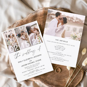 Allt på ena Bröllop i den fotominimalistiska Elega Inbjudningar