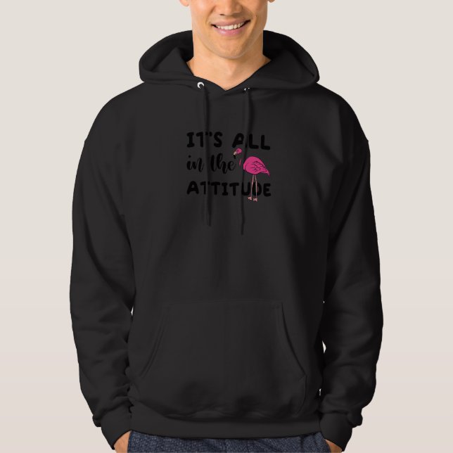 Allt på Rosan Flamingo Sommarbuss Hoodie (Framsida)