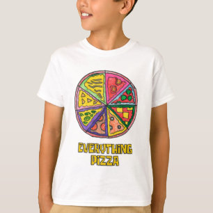 Allt Pizza Art Work by Kareem T-Shirt