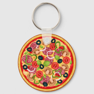 Allt Pizza Nyckelring