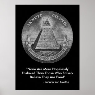 Allt seende öga av den Illuminati affischen Poster