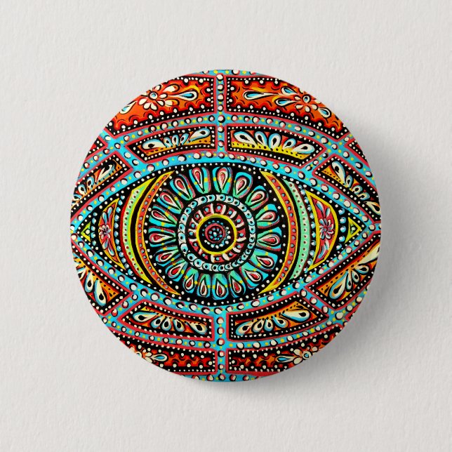 Allt seende öga knapp (Framsida)