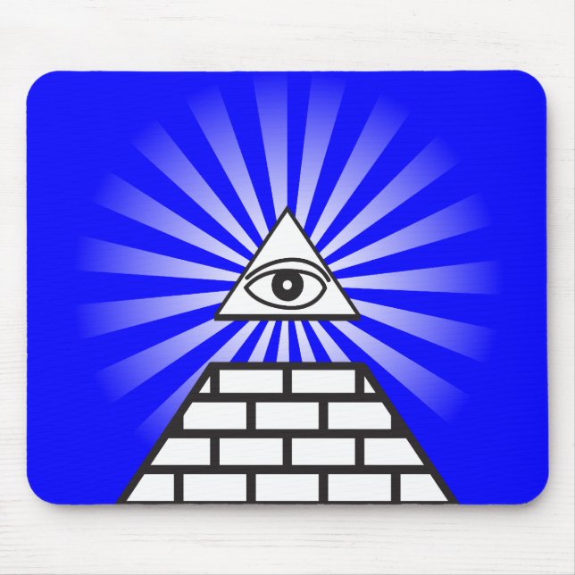 Allt seende öga musmatta (Framsidan)