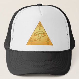 Allt seende öga/öga av Horus: Truckerkeps