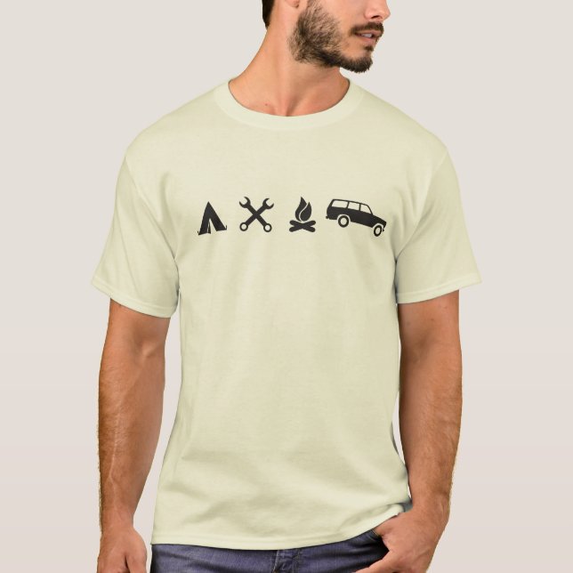 Allt skjorta för symbol FJ60 Tee Shirt (Framsida)