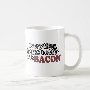 allt smakar bättre bacon kaffemugg