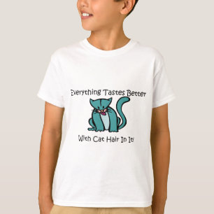 Allt smakar bättre med katthår i den t-shirt