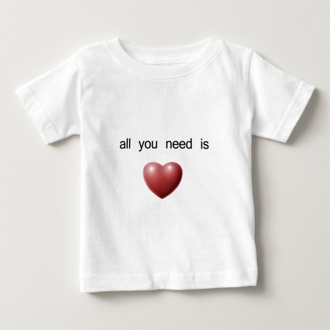 allt som du behöver, är kärlek t shirt (Framsida)