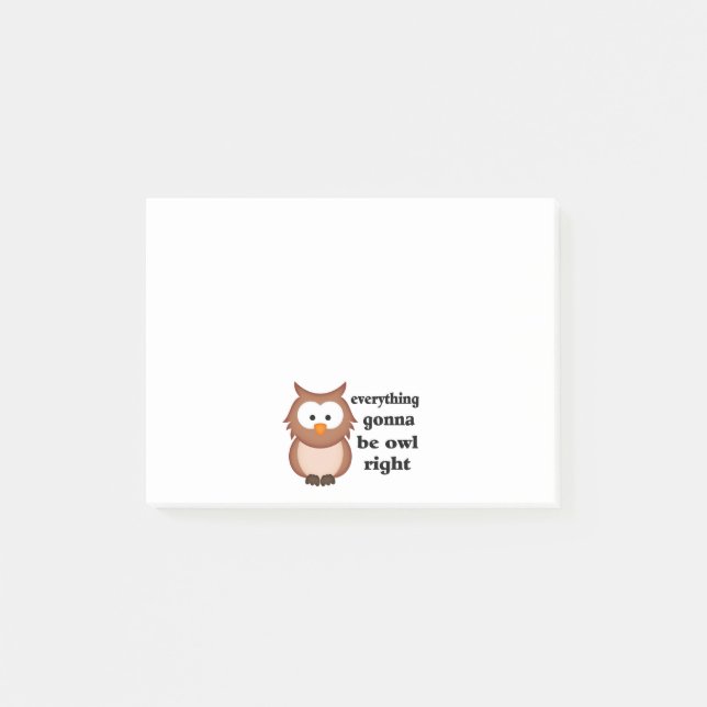 Allt som går att vara höger uggla post-it block (Framsida)