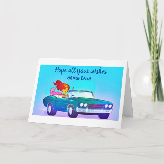 "ALLT SOM GÖR DIG LYCKLIG*CHRISTMAS ÖNSKEMÅL KORT (Framsida)