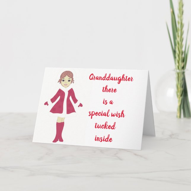 ALLT SOM GÖR ER LYCKLIG **GRANDDAUGHTER** KORT (Framsida)