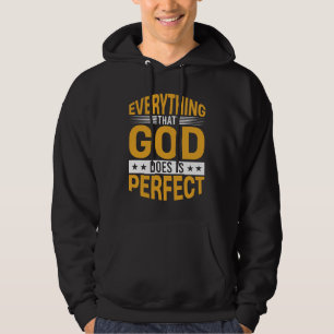 Allt som Gud gör är perfekt Tro Citat Hoodie