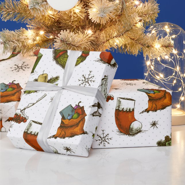 Allt som har med jul att göra presentpapper (Helgdagar)