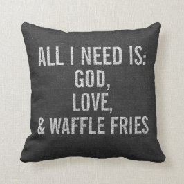 Allt som jag behöver, är guden, kärlek & kudde