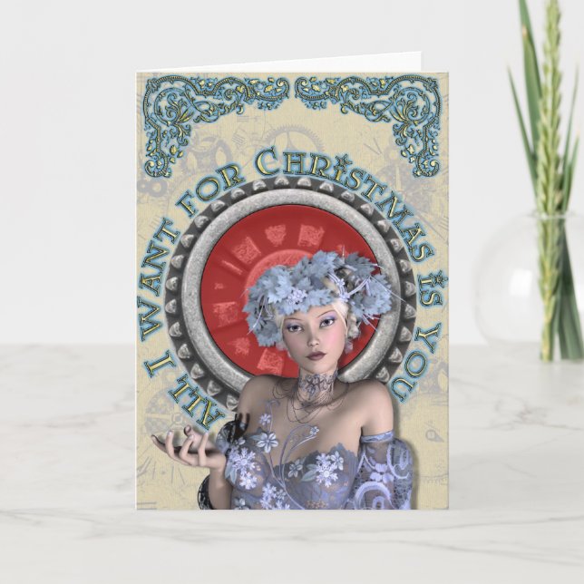 Allt som jag önskar för jul, är dig helgkort (Framsida)