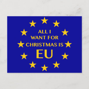Allt som jag önskar för jul, är EG. Julvykort Helg Vykort