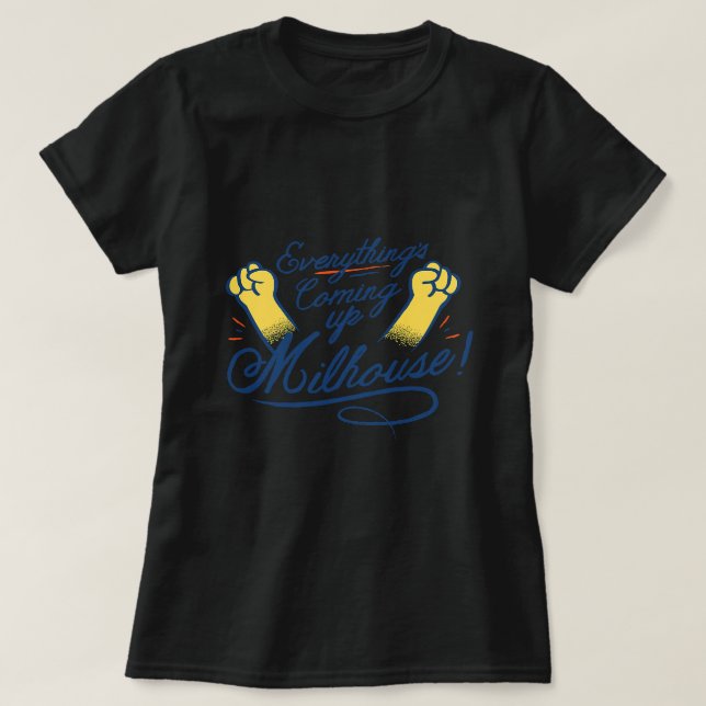 Allt som kommer upp på Milhouse Music Älskare är r T Shirt (Design framsida)