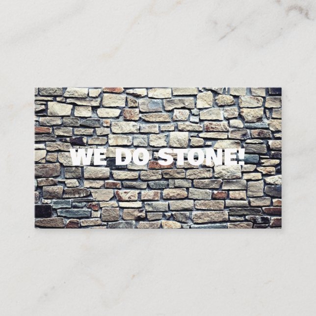 ALLT STONE STONE-AFFÄRSKORT VISITKORT (Framsida)