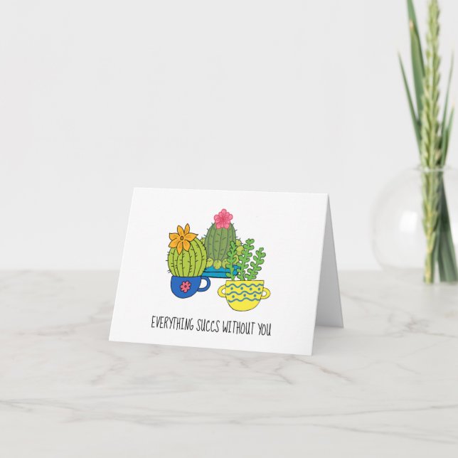 Allt suger utan dig Greeting Card Kort (Framsida)