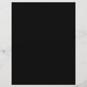 Allt svart tvåsidigt tomt reklamblad