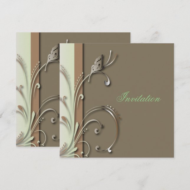 Allt Syfte Party Firande | DIG-text Inbjudningar (Fram/baksida)