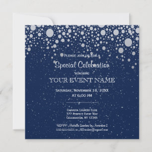 Allt syfte Starry Night Bubble Stars Inbjudningar