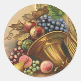 Allt tack till Thanksgiving Runt Klistermärke