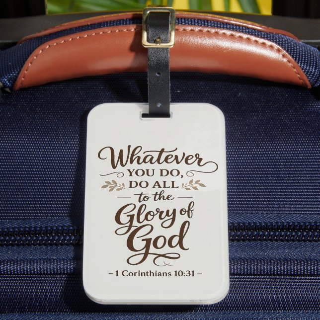 Allt till Guds ära Skrift Bagagelapp (Framsida Insitu 2)