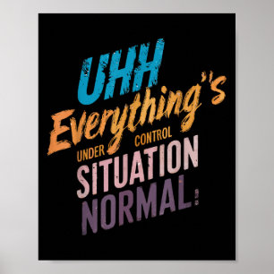 Allt under kontroll Motiv Tee Poster