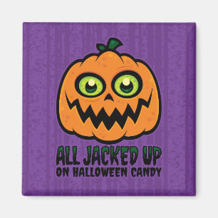Allt uppställt på Halloween Candy Jack-O'-Lantern Magnet