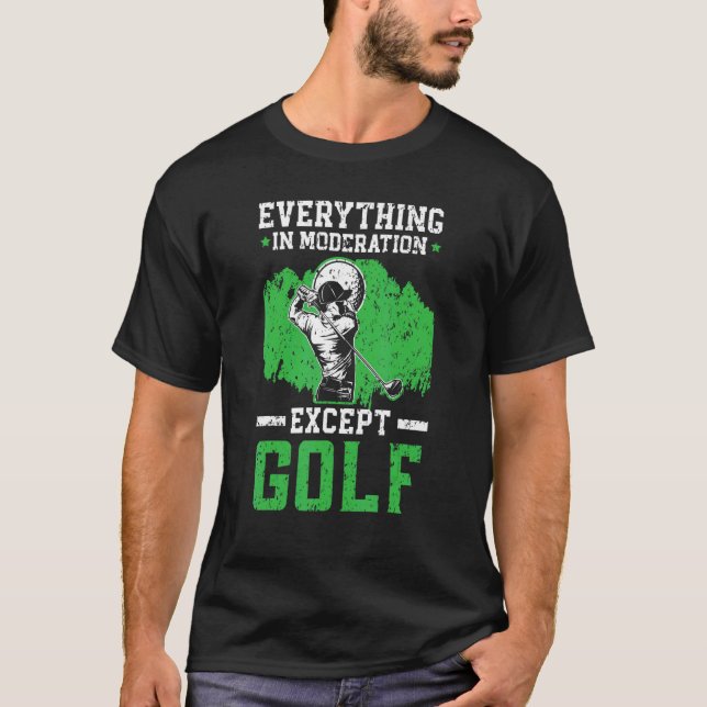 Allt utom Golf Golfer Golfin T Shirt (Framsida)
