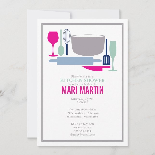 Allt utom Sink Inbjudningskort för möhippan (Framsida)