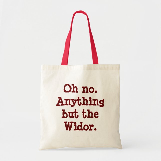 "Allt utom Widor" shopping bag Tygkasse (Framsidan)