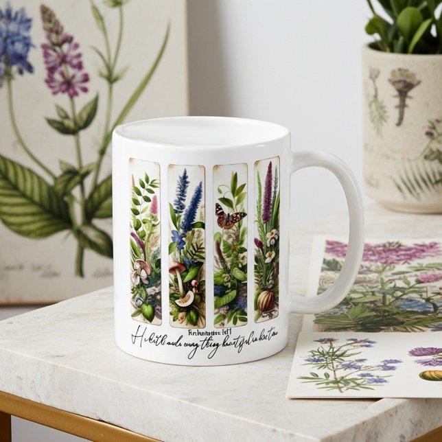 Allt vackert i sin tid botanisk kaffemugg (Skapare uppladdad)