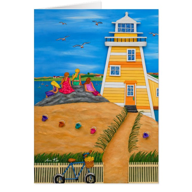 Allt var upplyst hälsningskort (Framsidan)