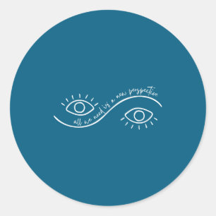 Allt Vi Behöver Är En Ny Perspektiv Optometri Fram Runt Klistermärke