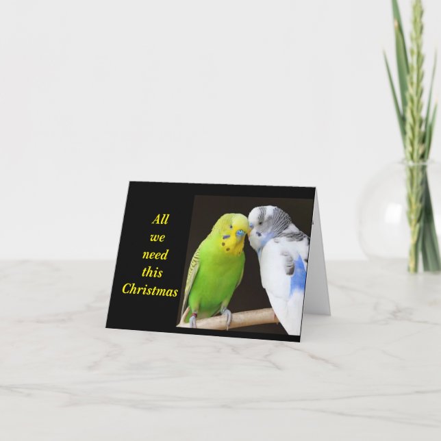 "ALLT VI BEHÖVER ÄR LITE MISSELTOE" KORT (Framsida)