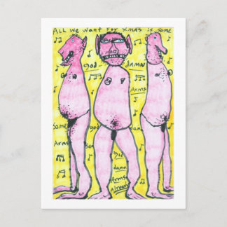 Allt vi vill ha i jul helg vykort