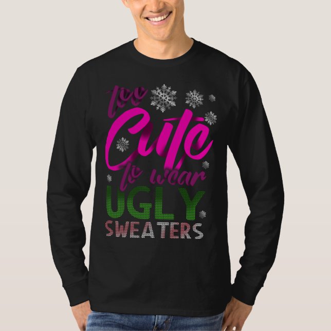 ALLTFÖR KUL, LÅNGA Julsöglare T Shirt (Framsida)