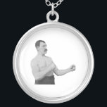 Alltför Manly man Meme Silverpläterat Halsband<br><div class="desc">Härom meme: "Är ursinnetecknader" en everincreasing samling av tecknader som snabbt föröka sig frambragda websites för användaren innehåll liksom reddit, 4chan, och 9gag, bland andra, som består av en grundläggande uppsättning av enfaldiga och roliga grundtecken, eller "rasa ansikten, " som kan appliceras till olika omständigheter och berätta verkliga livet eller...</div>