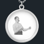 Alltför Manly man Meme Silverpläterat Halsband<br><div class="desc">Härom meme: "Är ursinnetecknader" en everincreasing samling av tecknader som snabbt föröka sig frambragda websites för användaren innehåll liksom reddit, 4chan, och 9gag, bland andra, som består av en grundläggande uppsättning av enfaldiga och roliga grundtecken, eller "rasa ansikten, " som kan appliceras till olika omständigheter och berätta verkliga livet eller...</div>