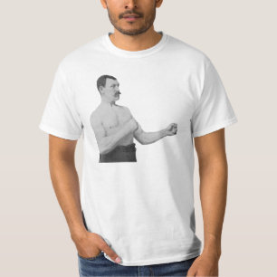 Alltför Manly man Meme Tee