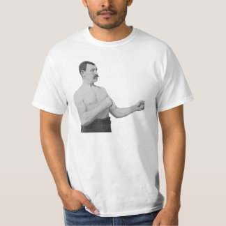 Alltför Manly man Meme Tee