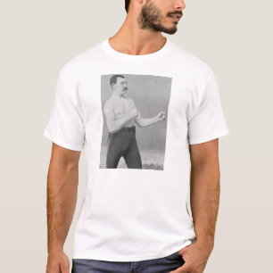 Alltför Manly-Man skjorta Tee