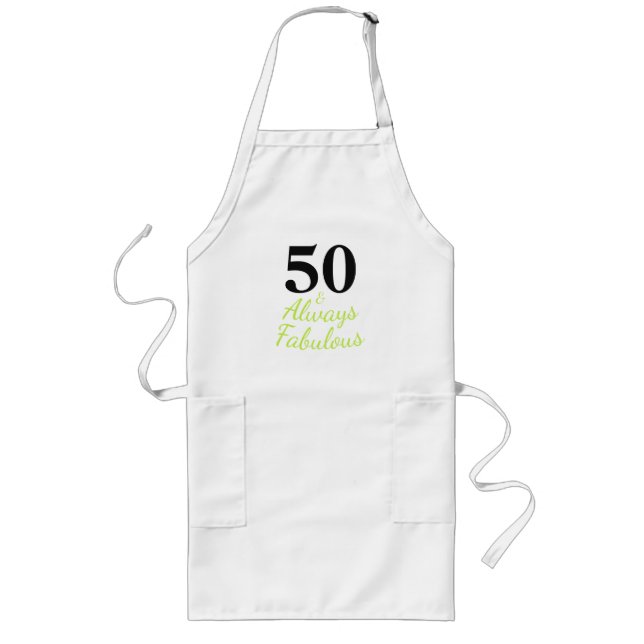 Alltid 50 och Fabulous Långt Förkläde (Framsidan)