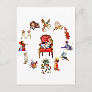 Alltid Alice i Wonderland Vykort