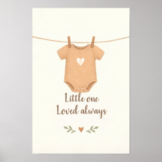 Alltid älskad -Boho Baby Nursery Poster