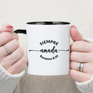 Alltid Älskad Spansk kristen kaffemugg